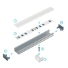 PROFIL ALU. LED TYP-A SUROWY 2M