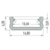 PROFIL ALU. LED TYP-D ANODOWANY 2M