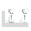 PROFIL ALU. LED TYP-H 30/60° INOX 1M