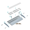 PROFIL ALU. RETO INOX 3M