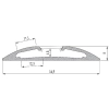PROFIL ALU. RETO INOX 3M