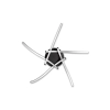 #PLAFON MODENA ISTRIA 47W 4000K 73cm CZARNY 0327