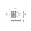 LAMPA ULICZNA AP 100W 5500K  IP65 5 LAT GWAR. 6478