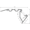 PROFIL ALU. LED SCALA CZARNY 1M
