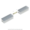 PROFIL ALU. LED DOPIO ANODOWANY 2M