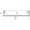 PROFIL ALU. LED SOLIS SUROWY 1M
