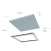 PROFIL ALU. LED ILEDO ANODOWANY 1M