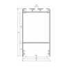 PROFIL ALU. LED CLARO ANODOWANY 3M