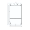 PROFIL ALU. LED CLARO ANODOWANY 3M