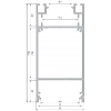 PROFIL ALU. LED DULIO ANODOWANY 3M