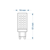$#ŻARÓWKA G9 LED SMD CW ZIMNA 6W 530lm 3Y 4069