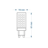 $#ŻARÓWKA G9 LED SMD CW ZIMNA 6W 530lm 3Y 4069