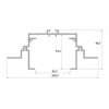 PROFIL ALU. LED TALIA M4 ANODOWANY 1M