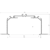PROFIL ALU. LED LARGO M3 ANODOWANY 1M