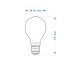 $ ŻARÓWKA E14 LED FILAME 6W NW ML G45 KULKA 4663
