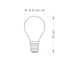 $ ŻARÓWKA E14 LED FILAME 6W NW ML G45 KULKA 4663