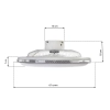 PLAFON ARIA LED 38W CCT wentylator biały / biały