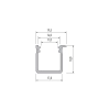 PROFIL ALU. LED TYP-J ANODOWANY 2M