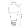ŻARÓWKA E27 LED SMD WW 4,9W KULKA A60 AMM-LITE