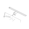 KINKIET BESTA 50CM LED 12W 4000K IP44 CZARNY 1864