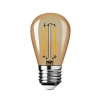 $ ŻARÓWKA E27 LED FILAME 1W UWW AMBER ST45 4748