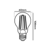 $ ŻARÓWKA E27 LED FILAME 4,8W NW CLEAR HiLux 4724