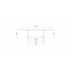 PROFIL ALU. LED PLATO CZARNY 2M