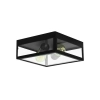 PLAFON LIDIO 2xE27 IP44 KWADRAT CZARNY 0544