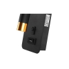 KINKIET PIERO 1xG9 USB CZARNY/ZŁOTY 1444