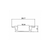 PROFIL WPUSZCZANY ANODOWANY 2M 6028
