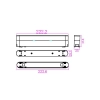 PODSTAWKA LUXO 48V DO LINEA 12W CZARNA