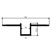 PROFIL GK 10MM CZARNY 2M 0078