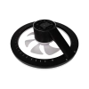 ^PLAFON LED 45W CCT WENTYLATOR 50CM CZARNY XUDO