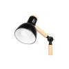 ^LAMPKA BIURKOWA WOODY 1XE27 CZARNA DREWNO 0091