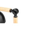 ^LAMPKA BIURKOWA WOODY 1XE27 CZARNA DREWNO 0091