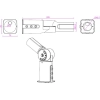 ADAPTER DO SŁUPA REGULOWANY 60mm-50mm 9234