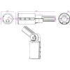 ADAPTER DO SŁUPA REGULOWANY 80mm-60mm 9236