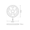 WKŁAD MODUŁ LED 12,5CM 12W WW 3000K 230V
