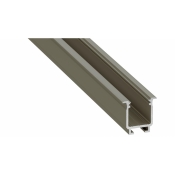 PROFIL ALU. LED TYP-W INOX 2M