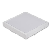 ^PLAFON SOLEN KWADRATOWY PW 18W SREBRNY IP44 0324