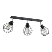 LAMPA OTTO SUFITOWA 3xE27 LISTWA CZARNY 4217