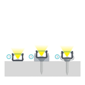 PROFIL ALU. LED TYP-X SLIM BIAŁY 1M