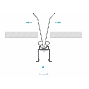 PROFIL ALU. LED TYP-W CZARNY 3M