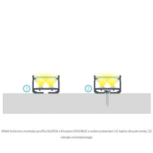 PROFIL ALU. LED SILEDA ANODOWANY 3M