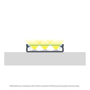 PROFIL ALU. LED SOLIS SUROWY 3M