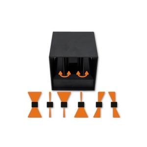 KINKIET KIRA LED 1xG9  REGUL. IP44 CZARNY 8014