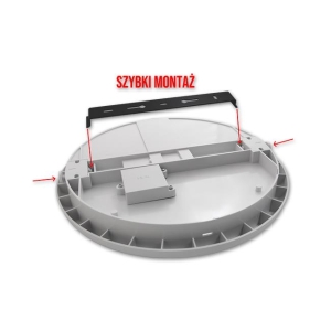 ^PLAFON MIDAS OKRĄGŁY LED 22W NW IK10 IP65 6676