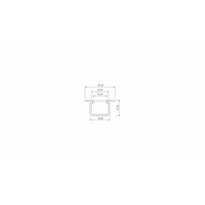 PROFIL ALU. LED TYP-U SUROWY 2M