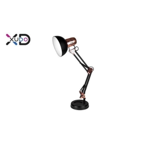 ^LAMPKA BIURKOWA KREŚL.1XE27 CZARNO-ZŁOT XD-HX110