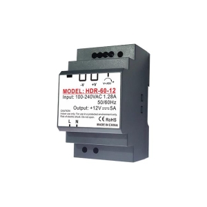 ZASILACZ LED 12V 60W 5A DIN NA SZYNE 9111